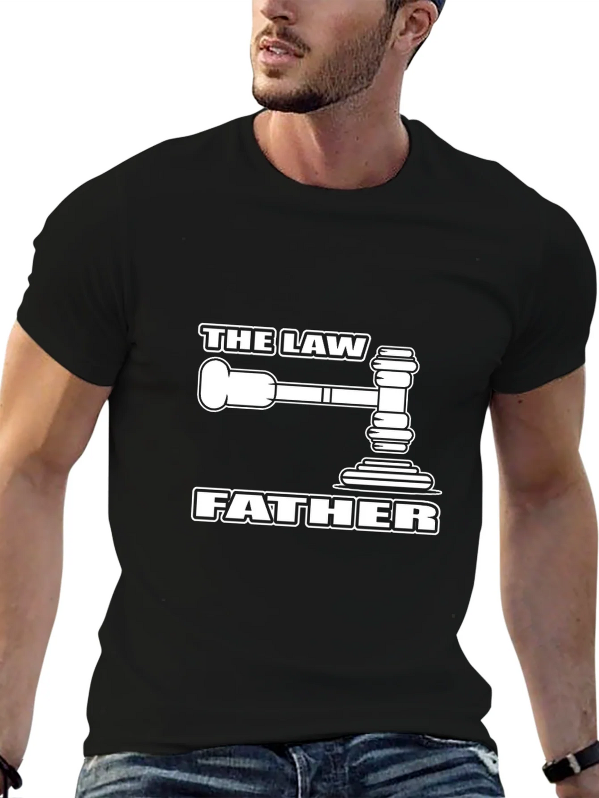 The Law Father Graphic Tee - Black T-Shirt product image 6