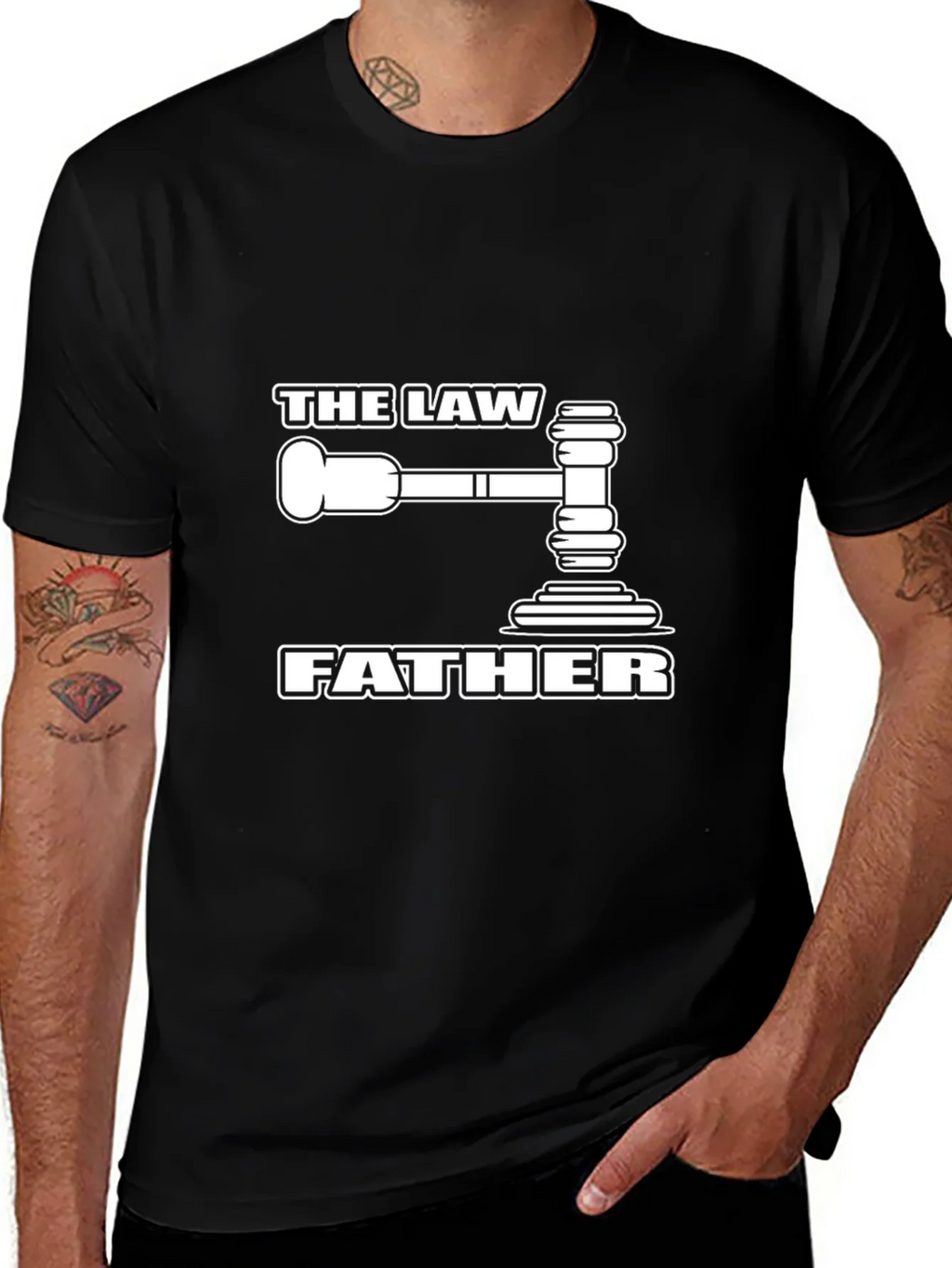 The Law Father Graphic Tee - Black T-Shirt product image 1