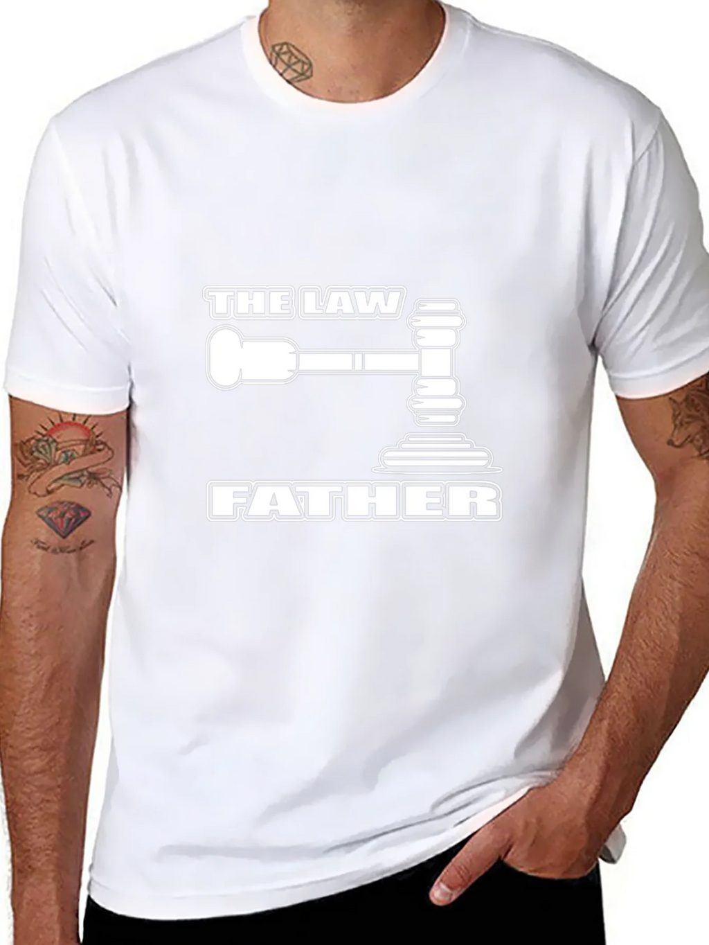 The Law Father Graphic Tee - Black T-Shirt product image 7