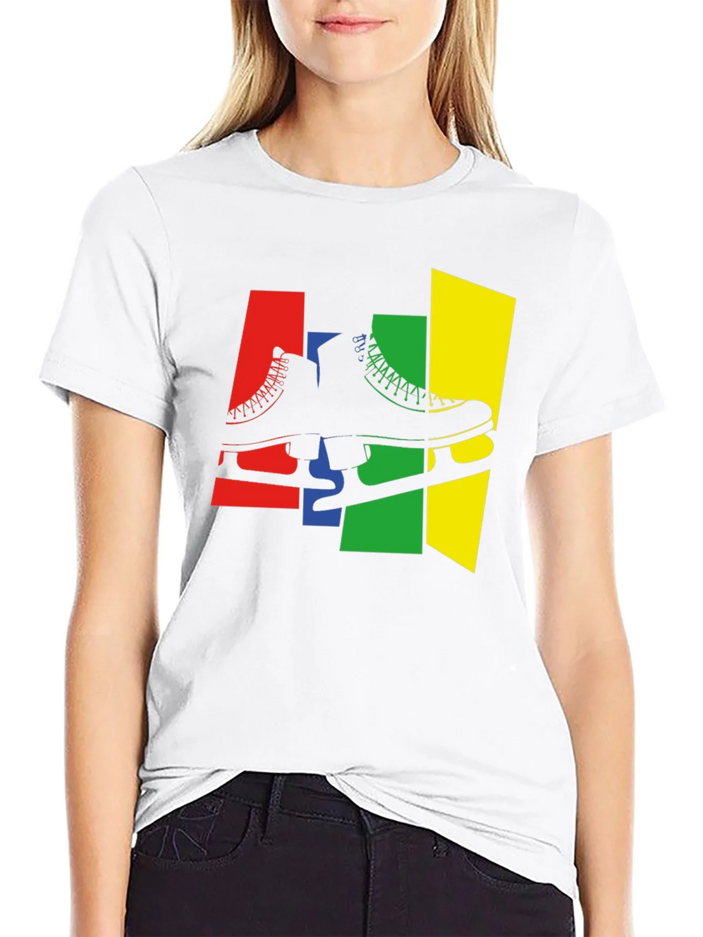 Retro Skates T-Shirt - Black Cotton Graphic Tee product image 8