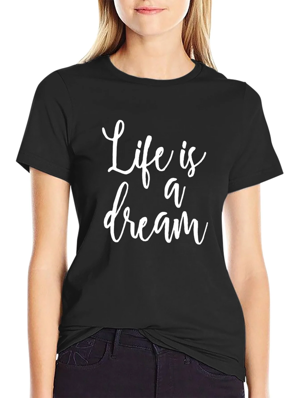 Life is a Dream Graphic Tee - Black product image 2