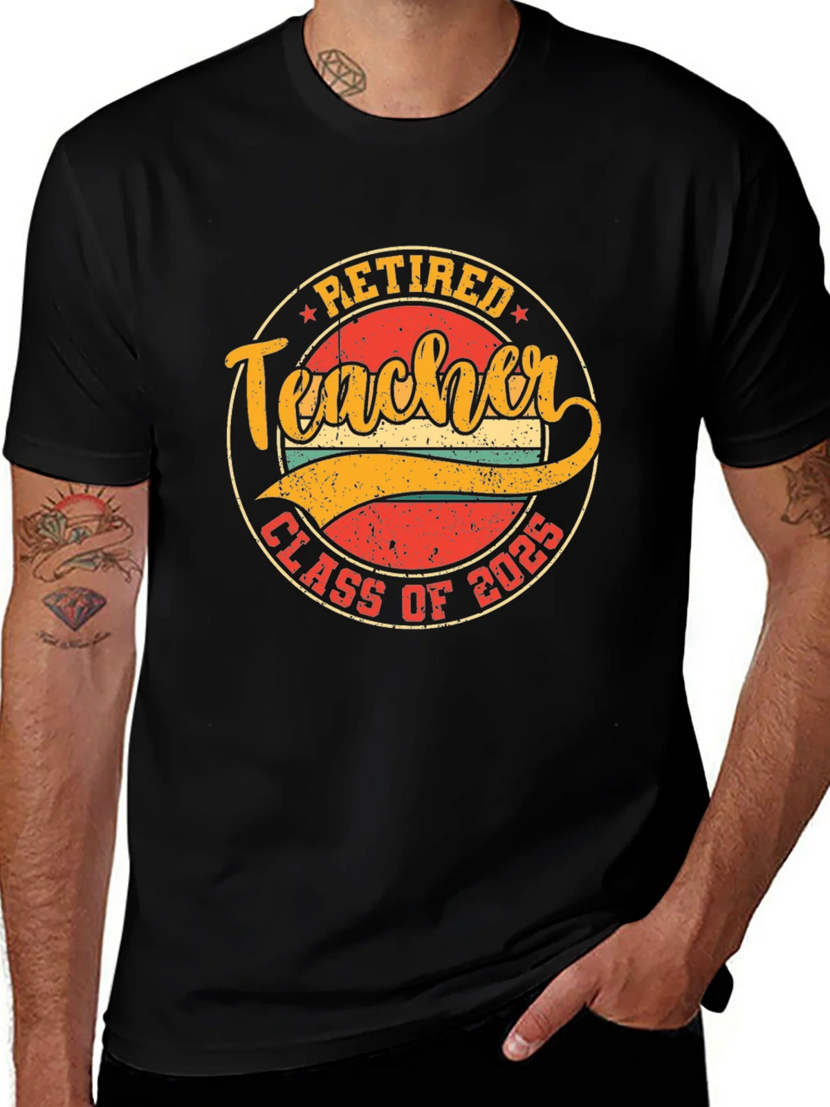 Retired Teacher Class of 2025 T-Shirt product image 1