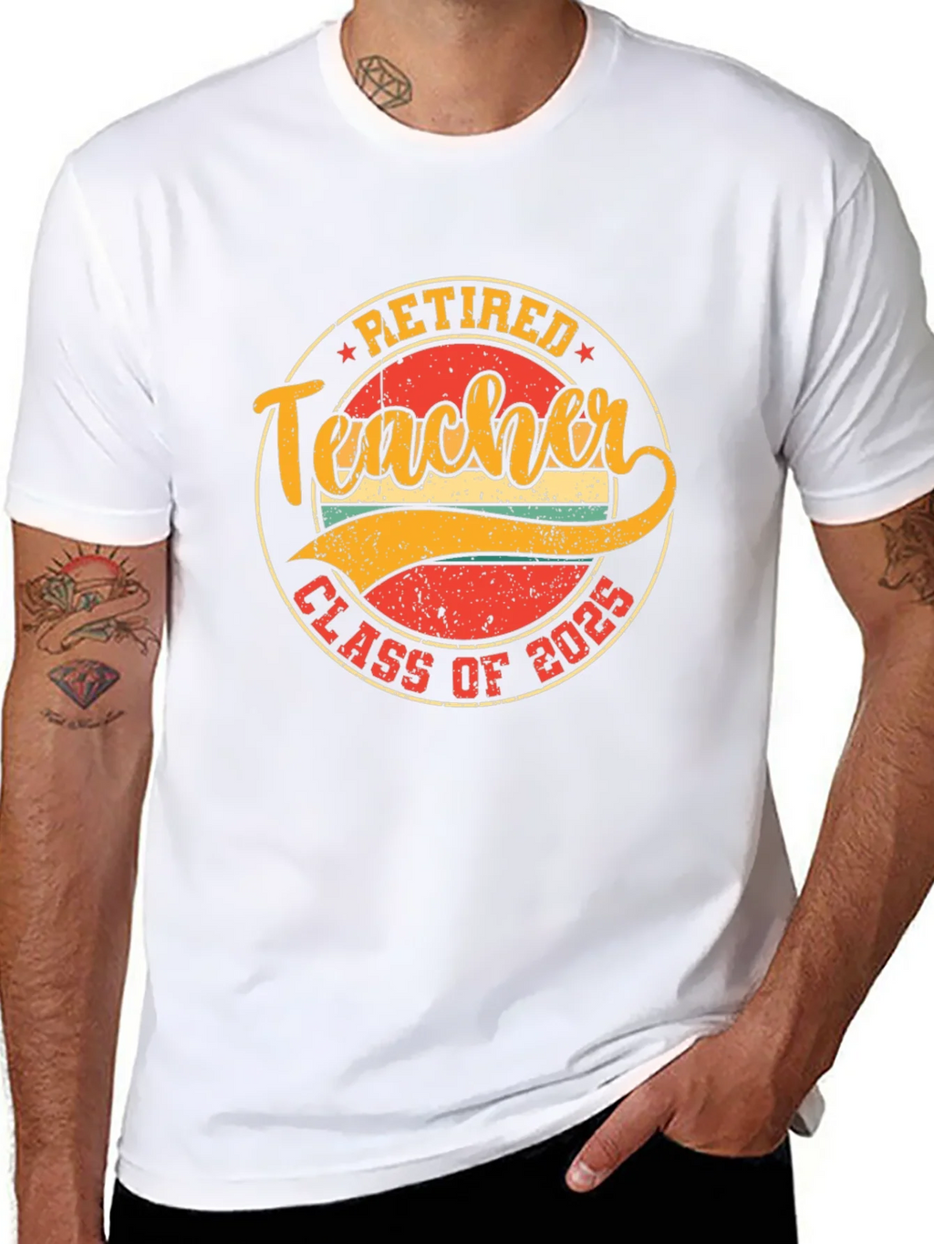 Retired Teacher Class of 2025 T-Shirt product image 7
