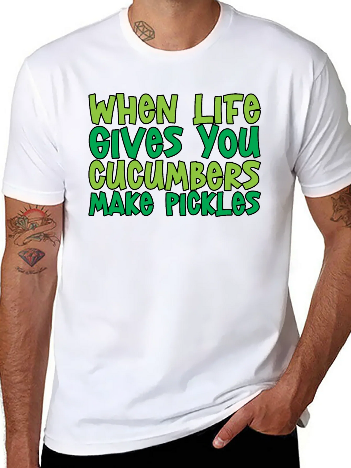 Cucumber Pickle Graphic Tee product image 7