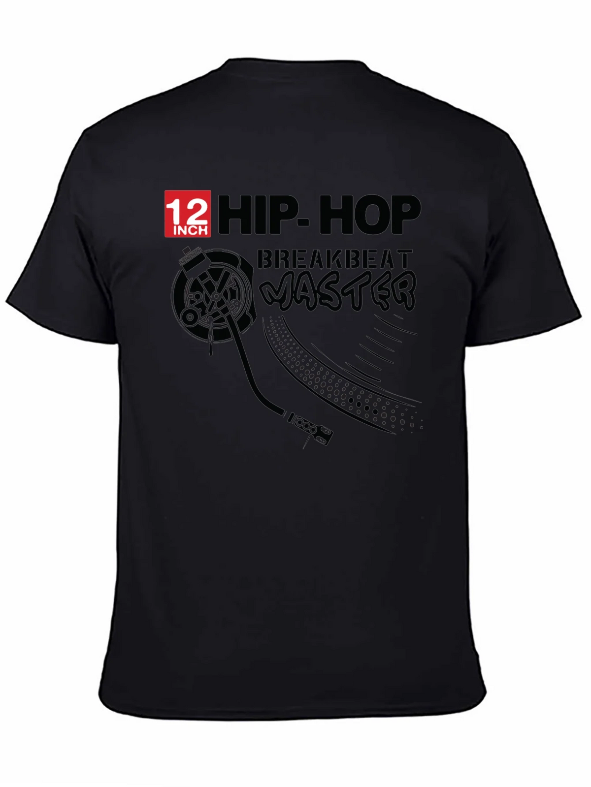Hip Hop Breakbeat Master Black T-Shirt product image 4