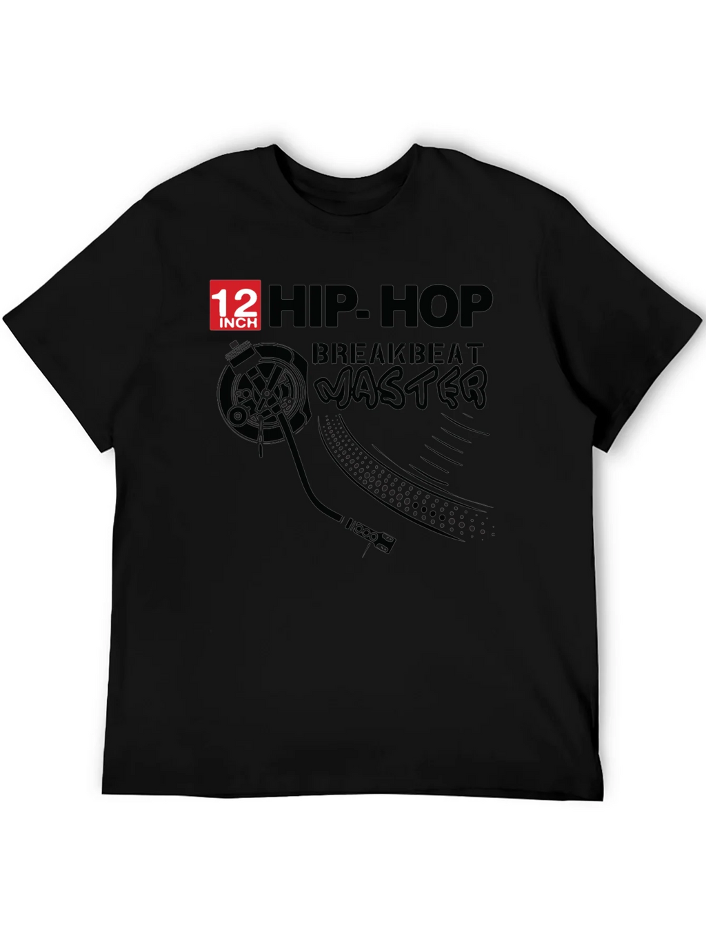 Hip Hop Breakbeat Master Black T-Shirt product image 5