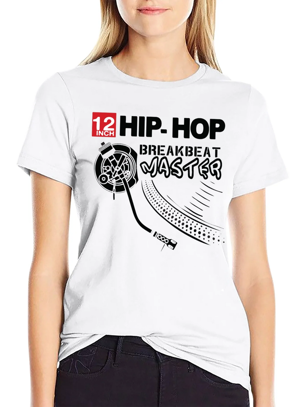Hip Hop Breakbeat Master Black T-Shirt product image 8