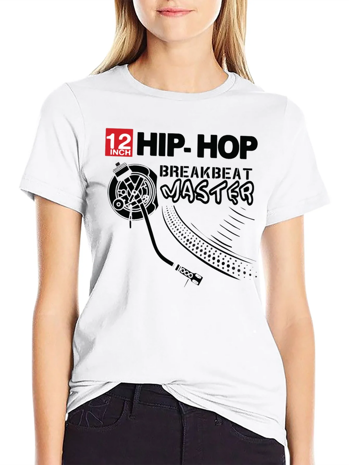 Hip Hop Breakbeat Master Black T-Shirt product image 8