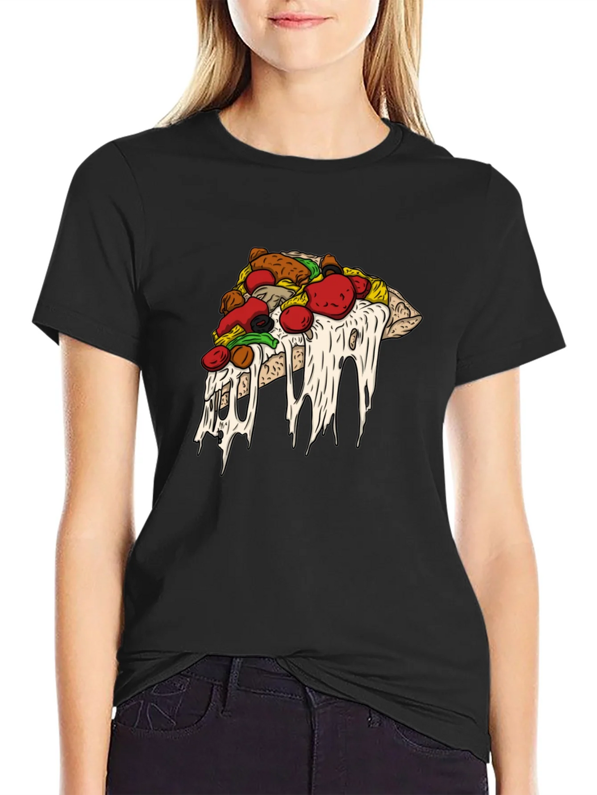Pizza Slice Graphic T-Shirt product image 2