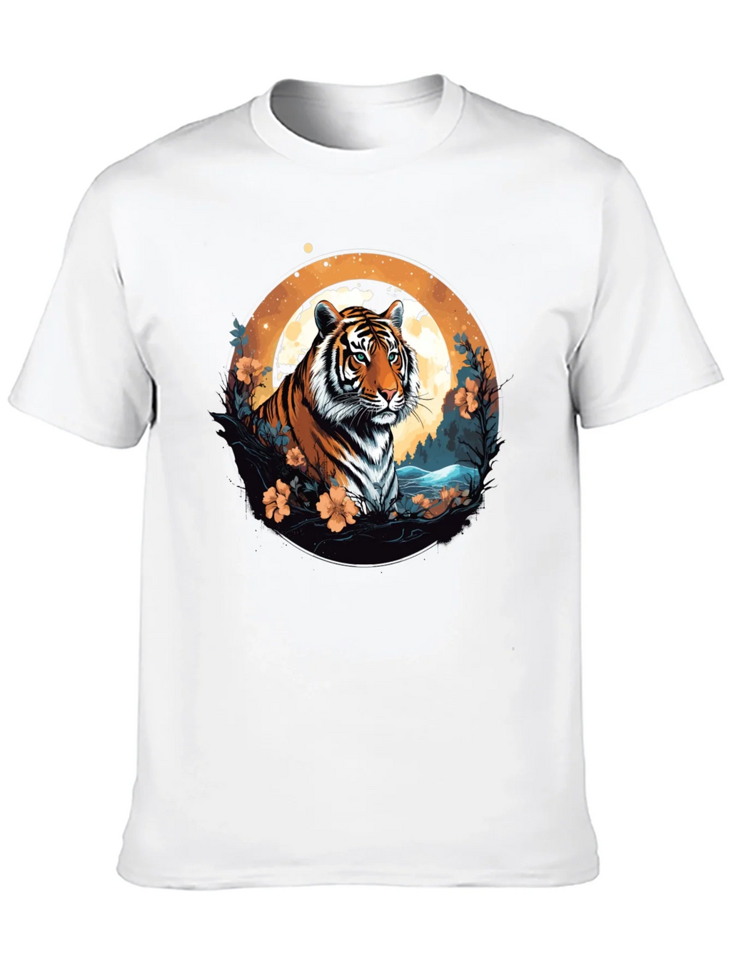 Tiger Graphic Tee - Black Cotton Blend T-Shirt product image 9