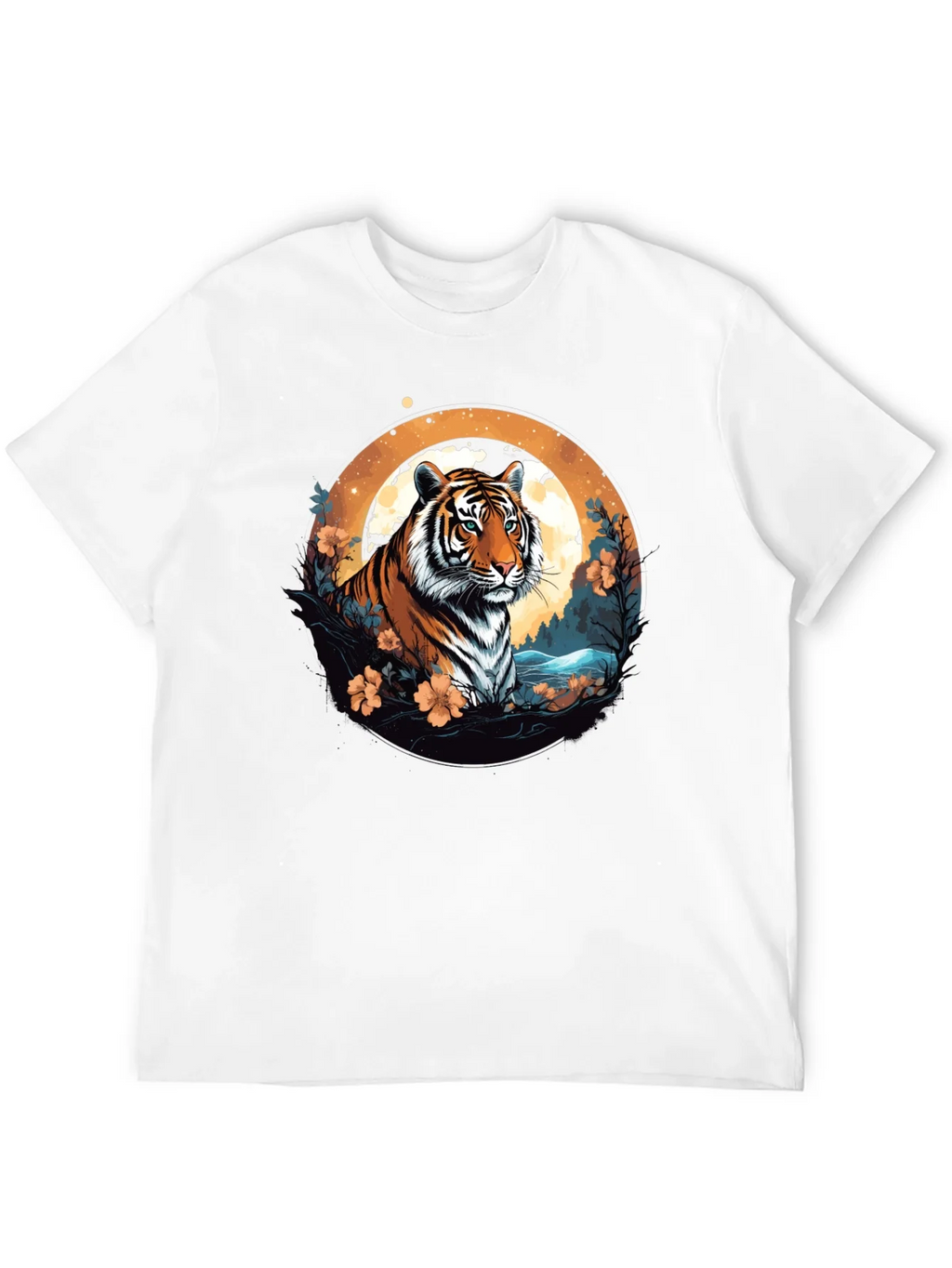 Tiger Graphic Tee - Black Cotton Blend T-Shirt product image 11