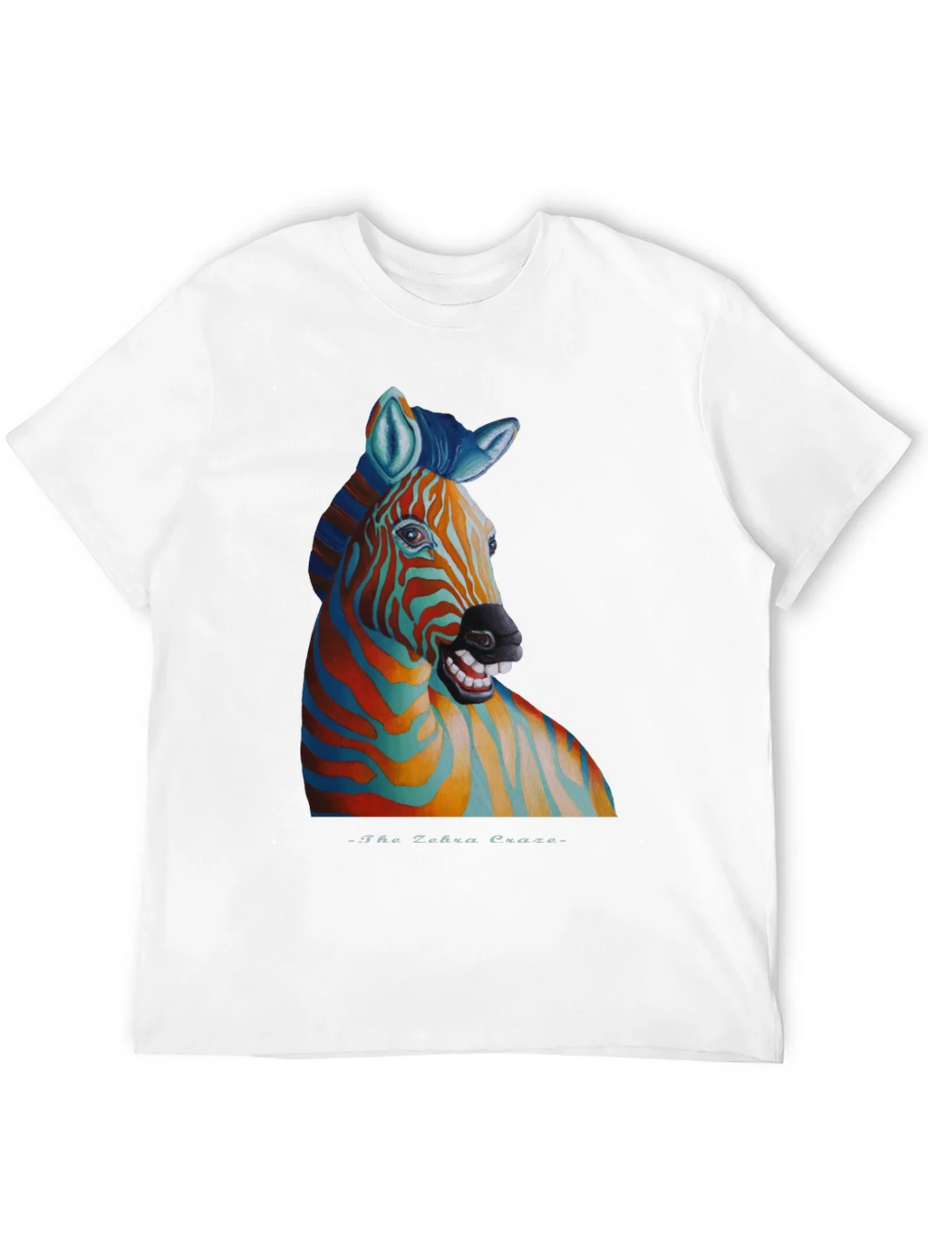 Zebra Craze T-Shirt - Unique Colorful Animal Graphic Tee product image 11