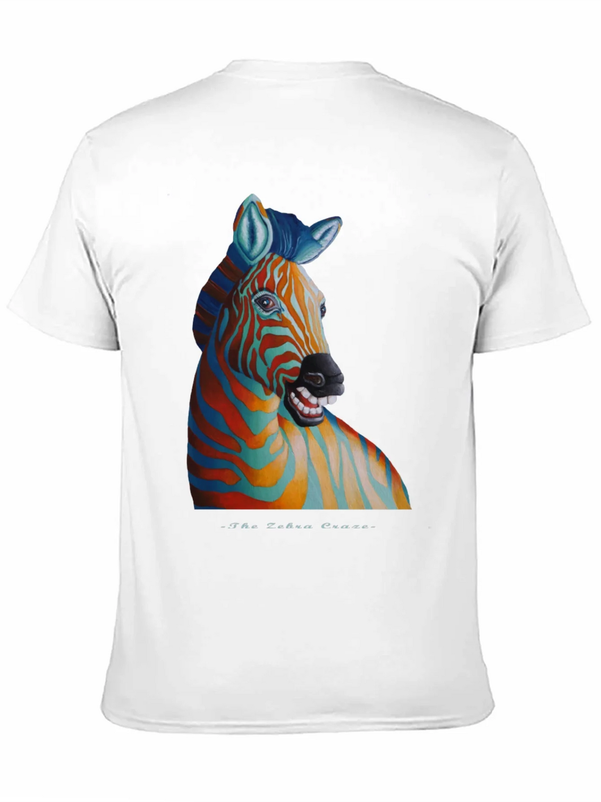 Zebra Craze T-Shirt - Unique Colorful Animal Graphic Tee product image 10
