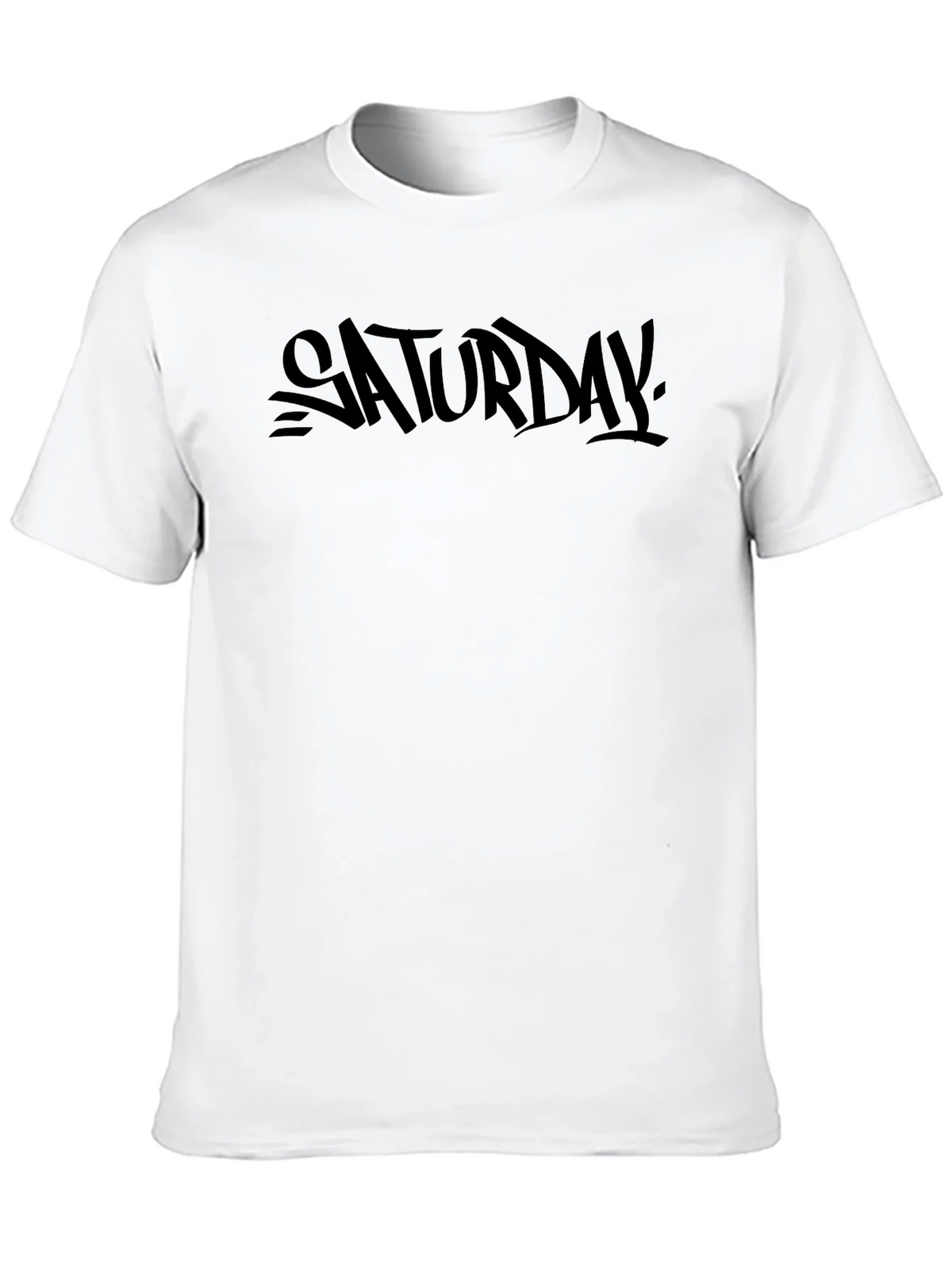 Saturday Graphic Print Black T-Shirt product image 9