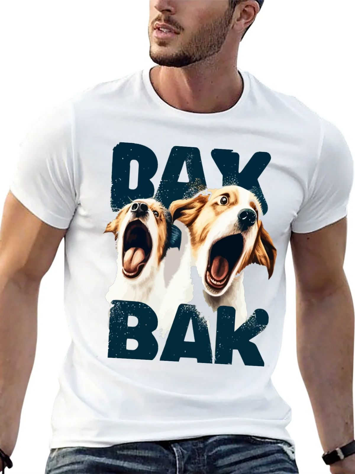 Barking Dog Graphic T-Shirt - Unisex product image 12
