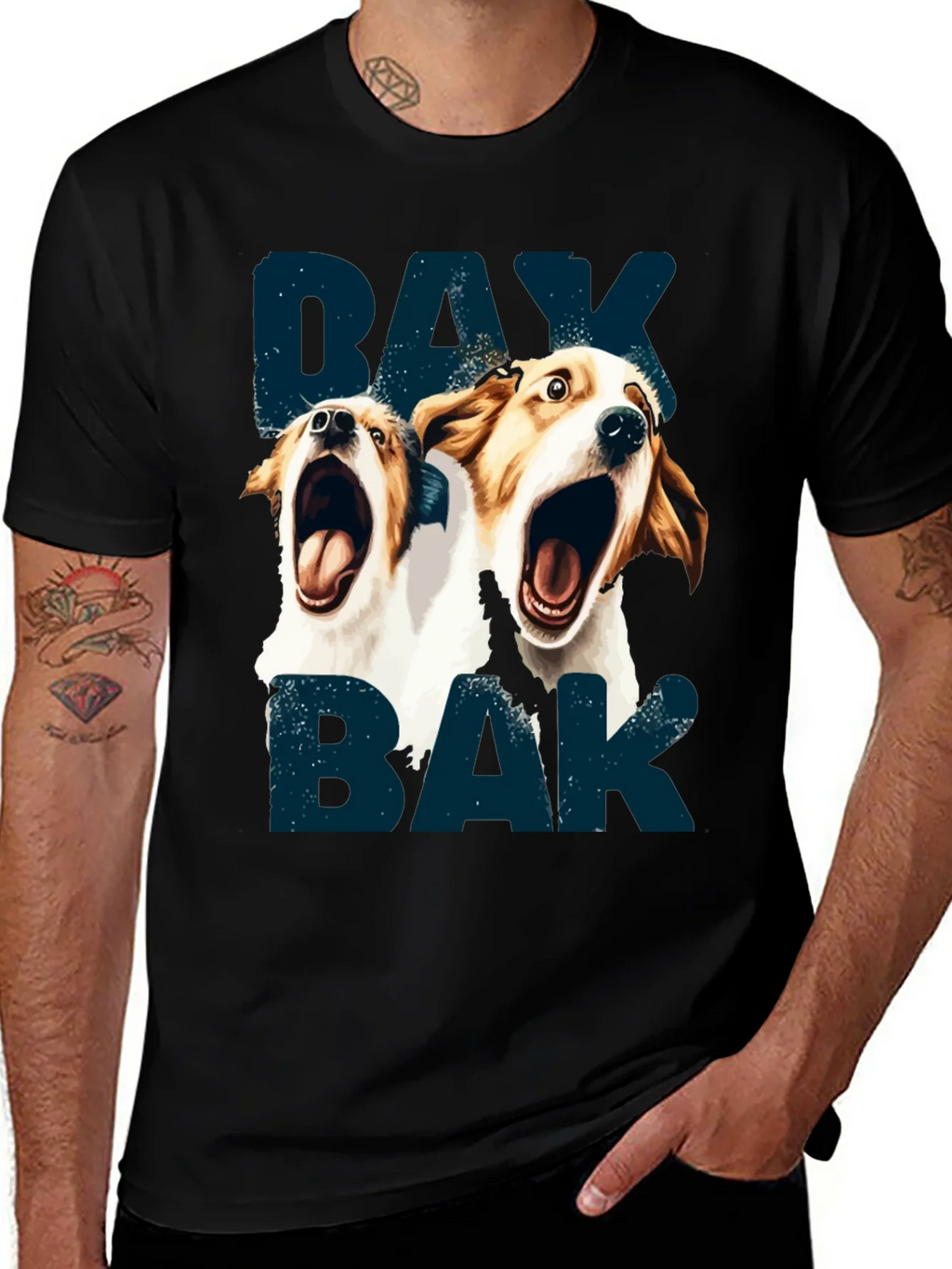 Barking Dog Graphic T-Shirt - Unisex product image 1
