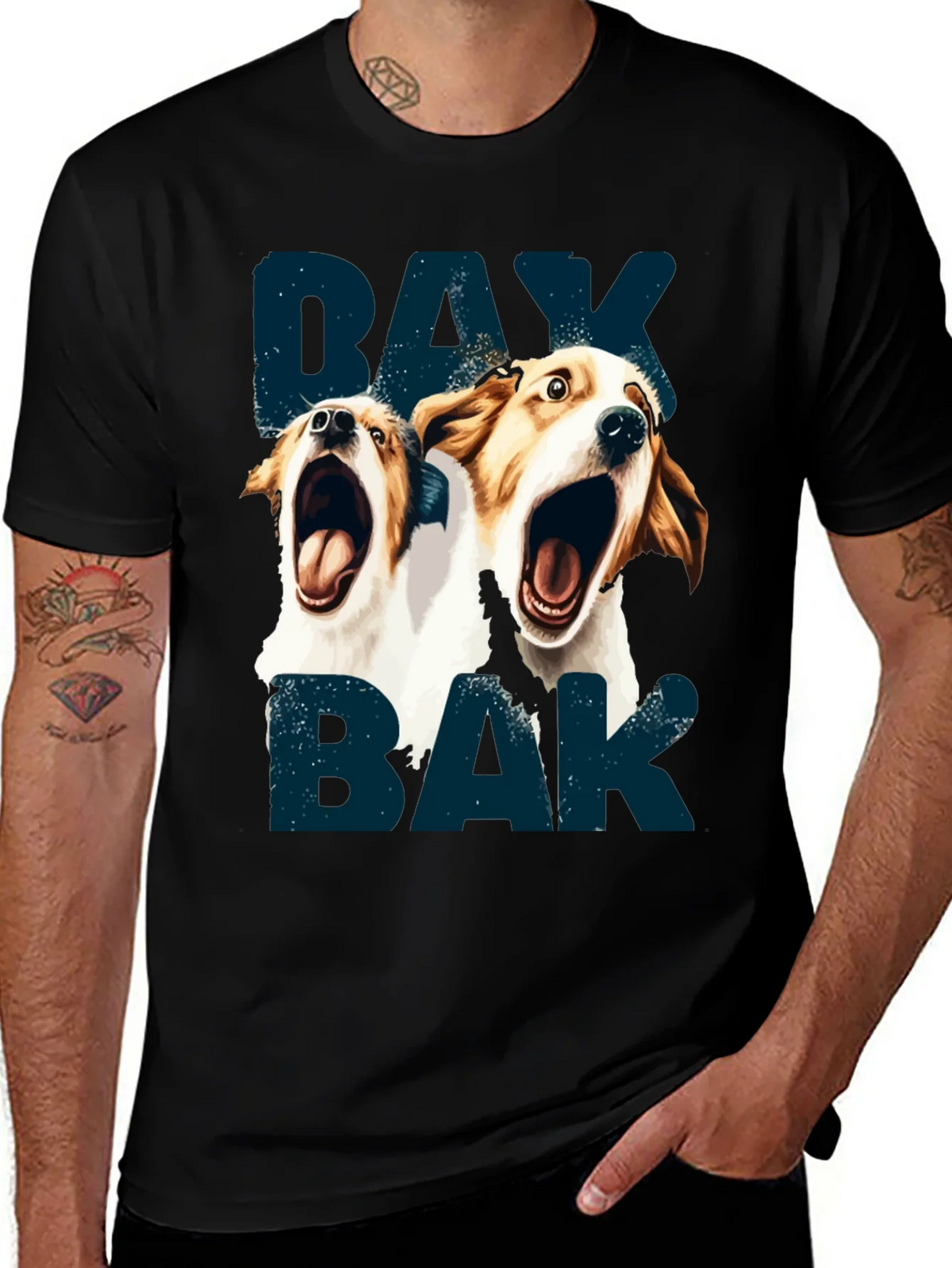 Barking Dog Graphic T-Shirt - Unisex product image 1