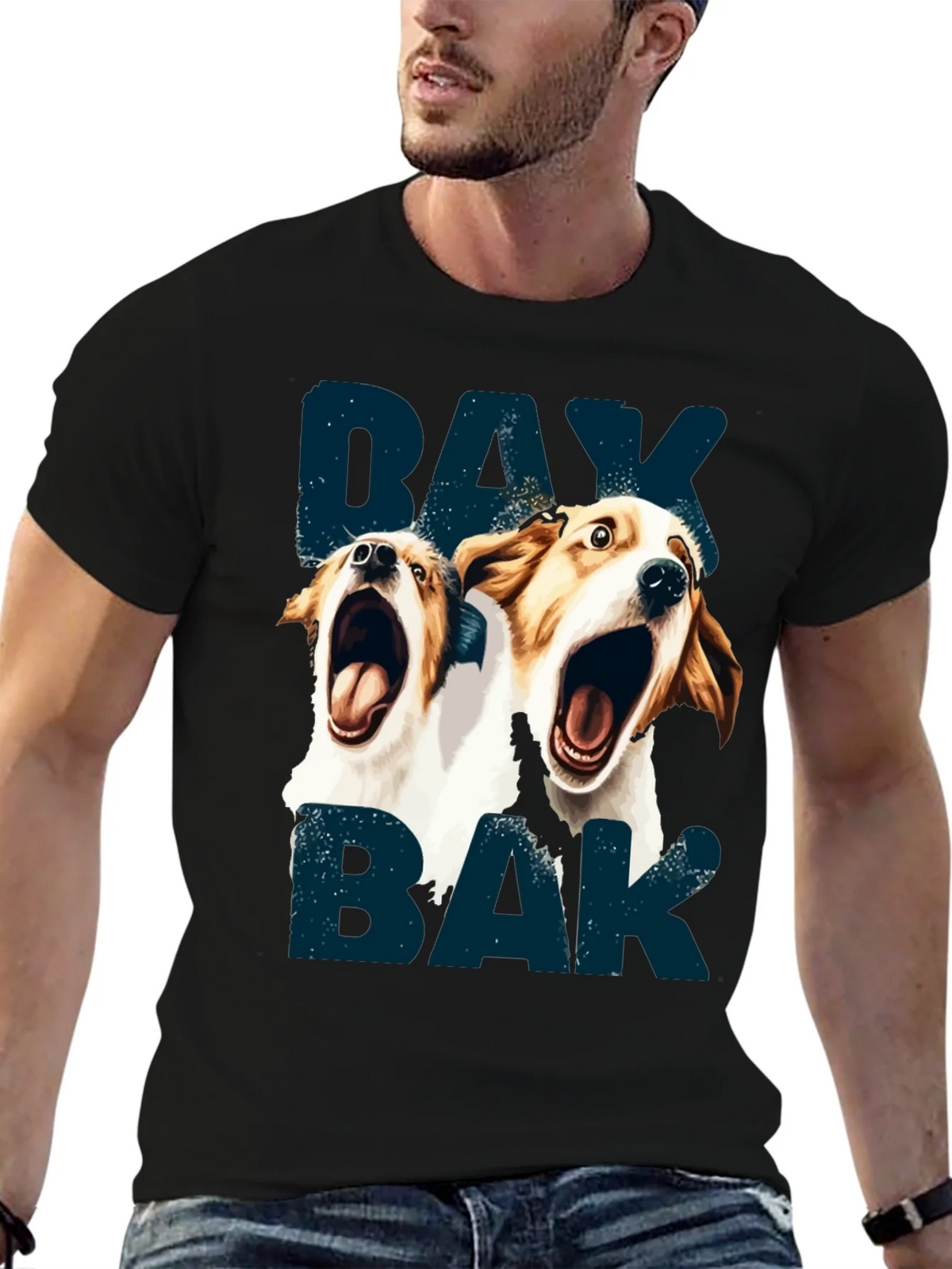 Barking Dog Graphic T-Shirt - Unisex product image 6
