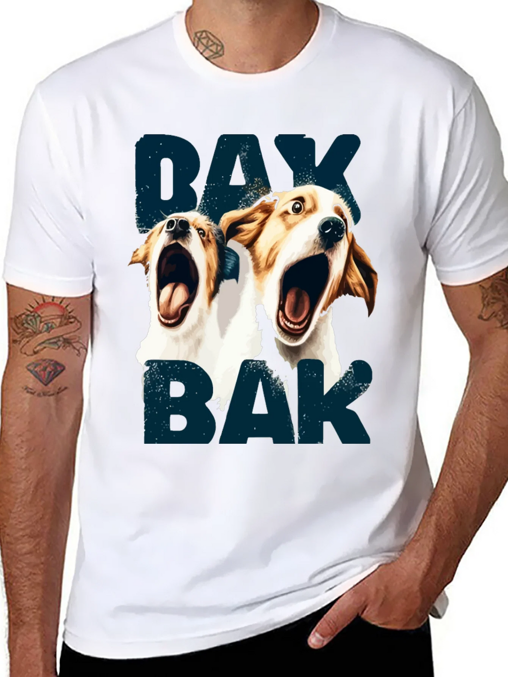 Barking Dog Graphic T-Shirt - Unisex product image 7