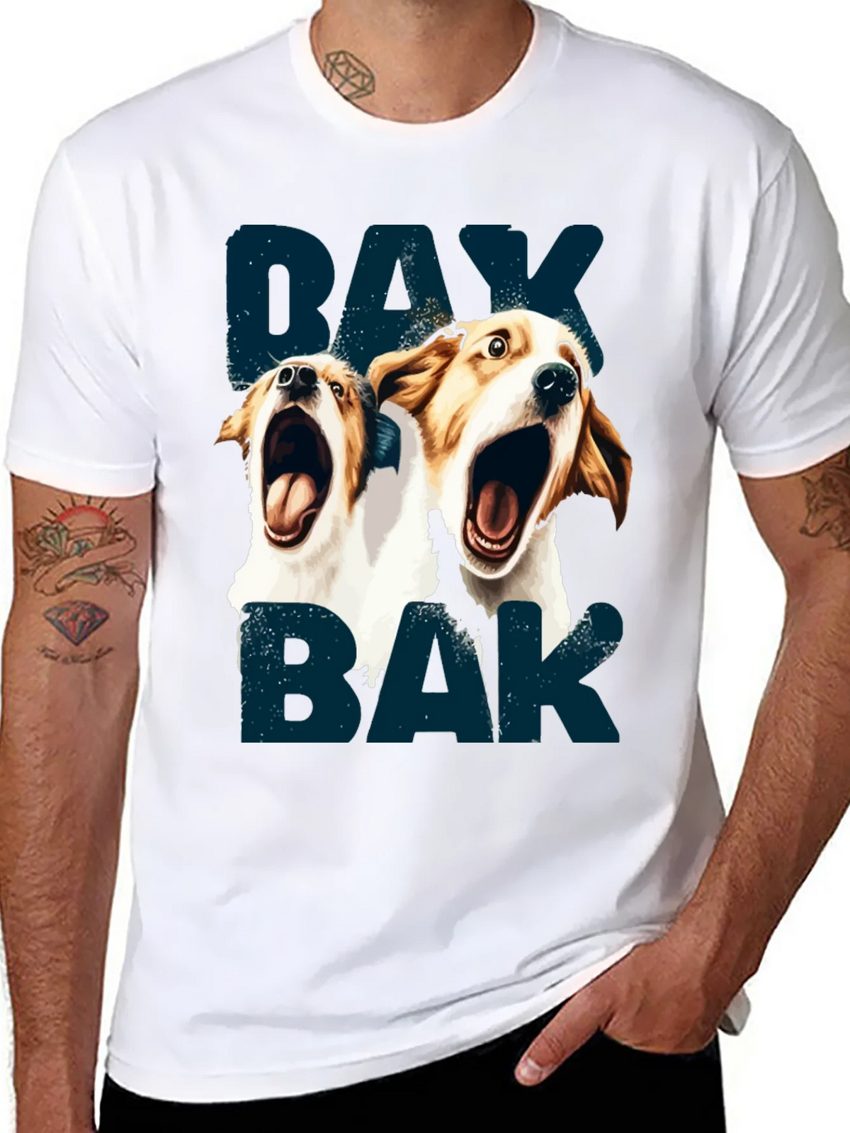 Barking Dog Graphic T-Shirt - Unisex product image 7