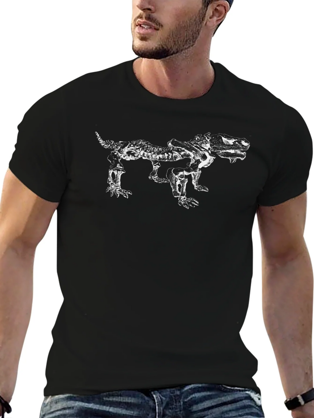 Unique Black T-Shirt with Animal Graphic product image 6