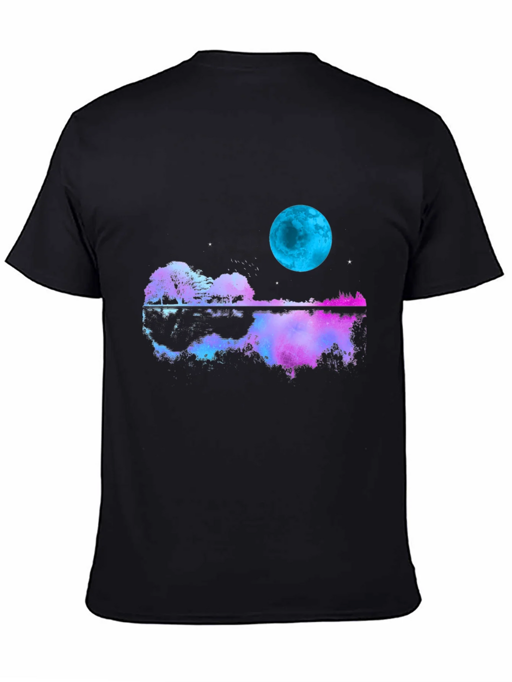 Guitar Moon T-Shirt - Reflective Graphic Tee product image 4