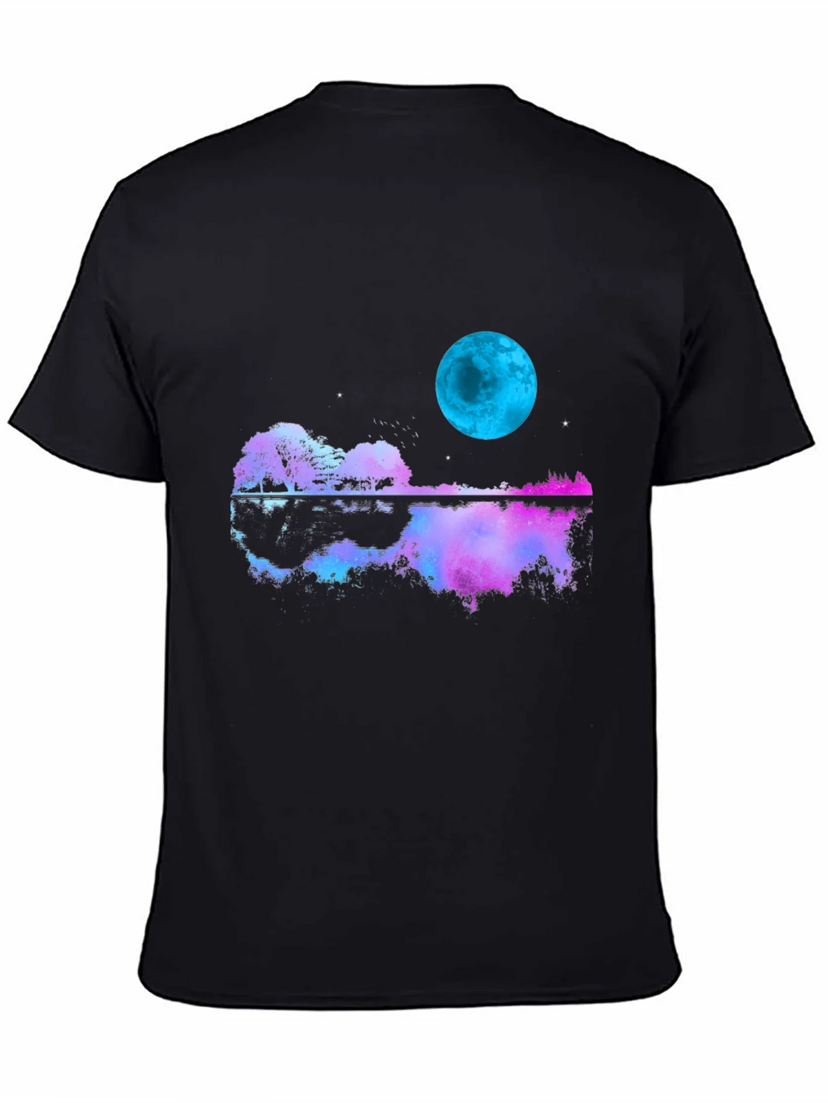 Guitar Moon T-Shirt - Reflective Graphic Tee product image 4