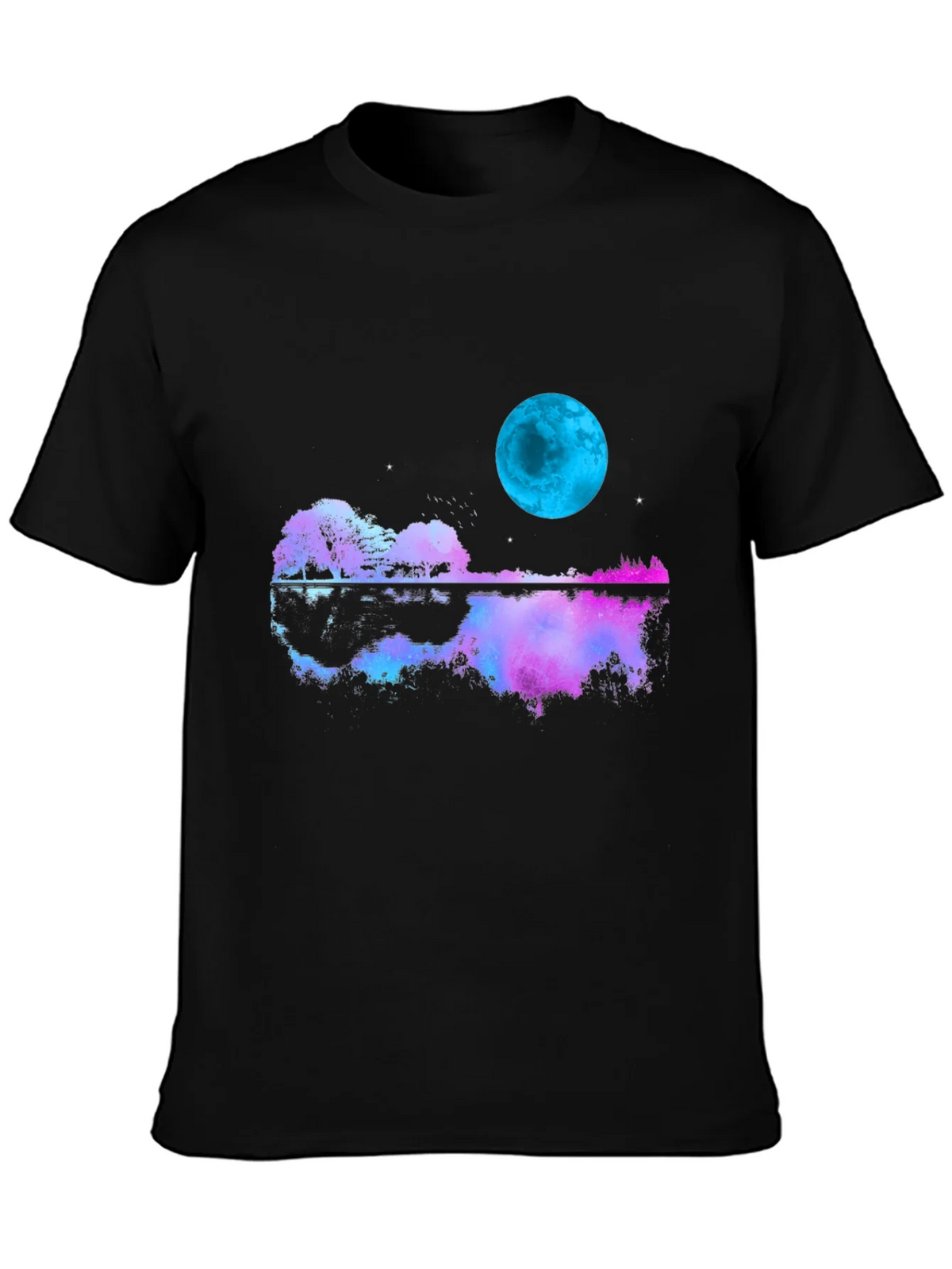 Guitar Moon T-Shirt - Reflective Graphic Tee product image 3