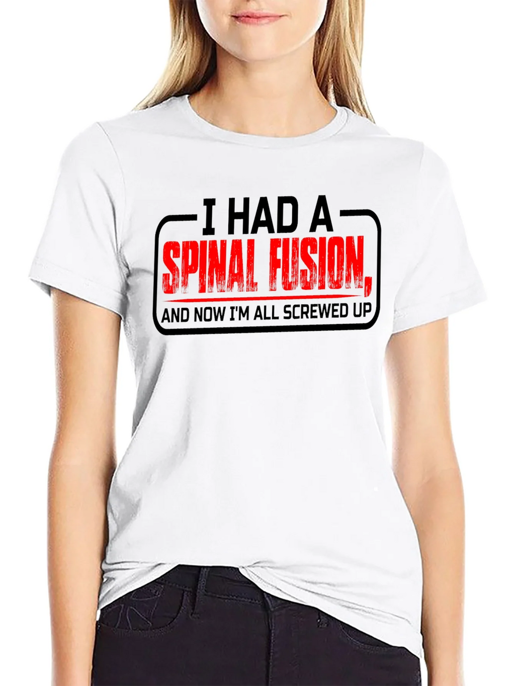 Spinal Fusion Graphic T-Shirt - Funny Recovery Tee product image 8