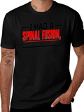 Spinal Fusion Graphic T-Shirt - Funny Recovery Tee product image 1