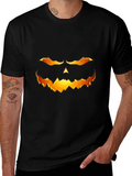 Halloween Pumpkin Face Graphic T-Shirt product image 1