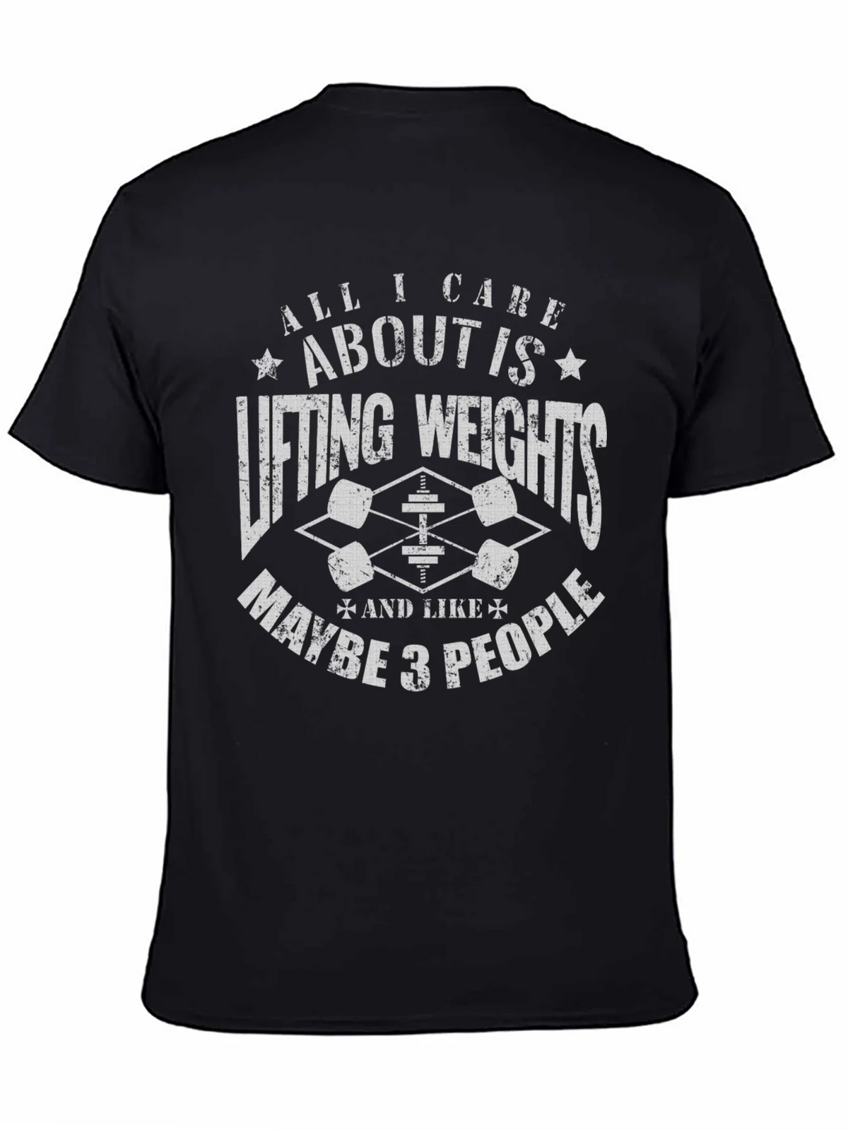 Weightlifting Graphic Tee: Lifting Weights & Maybe 3 People product image 1