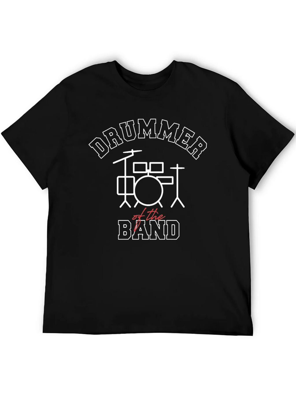Drummer of the Band Black T-Shirt product image 5