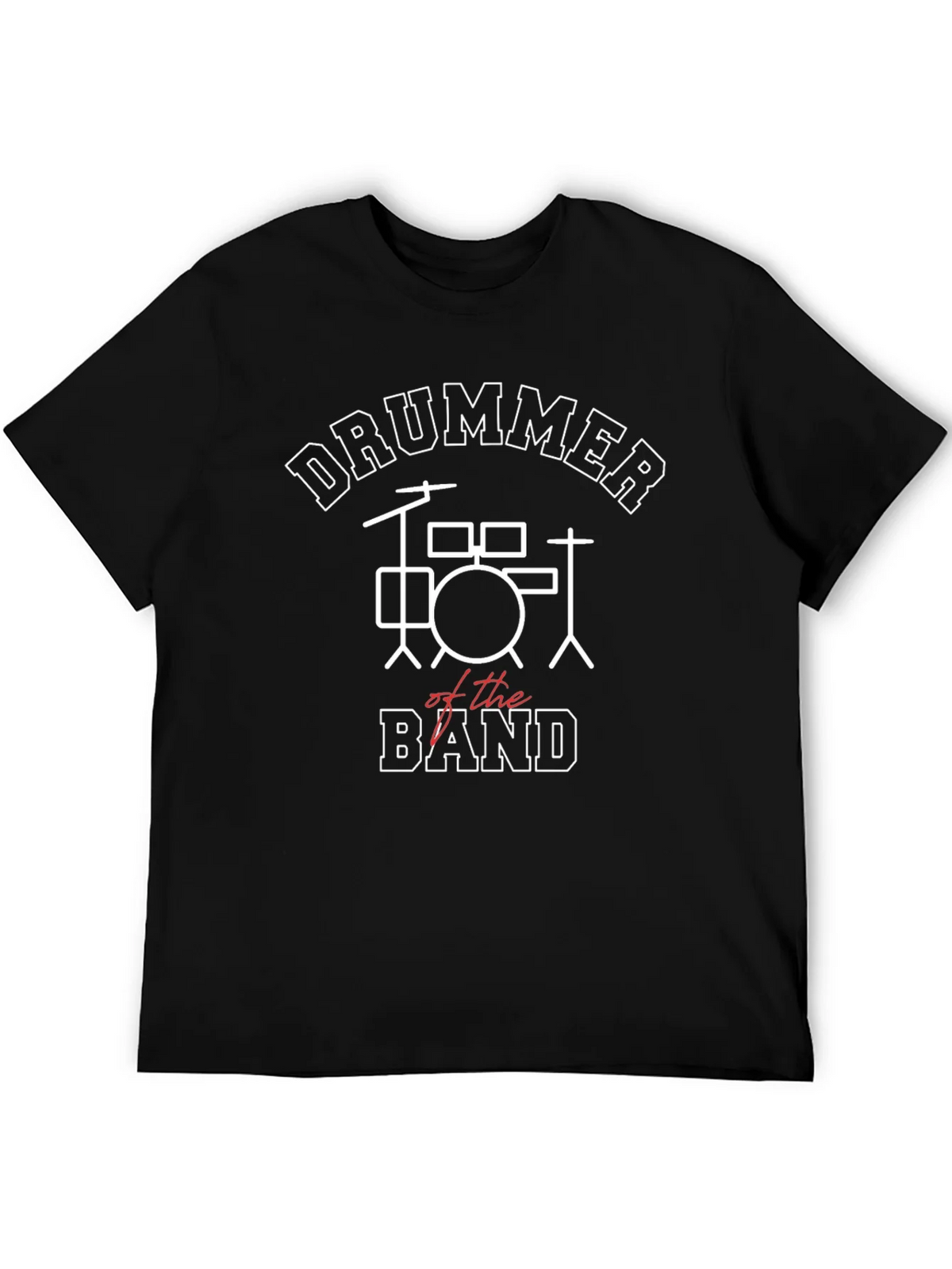 Drummer of the Band Black T-Shirt product image 5