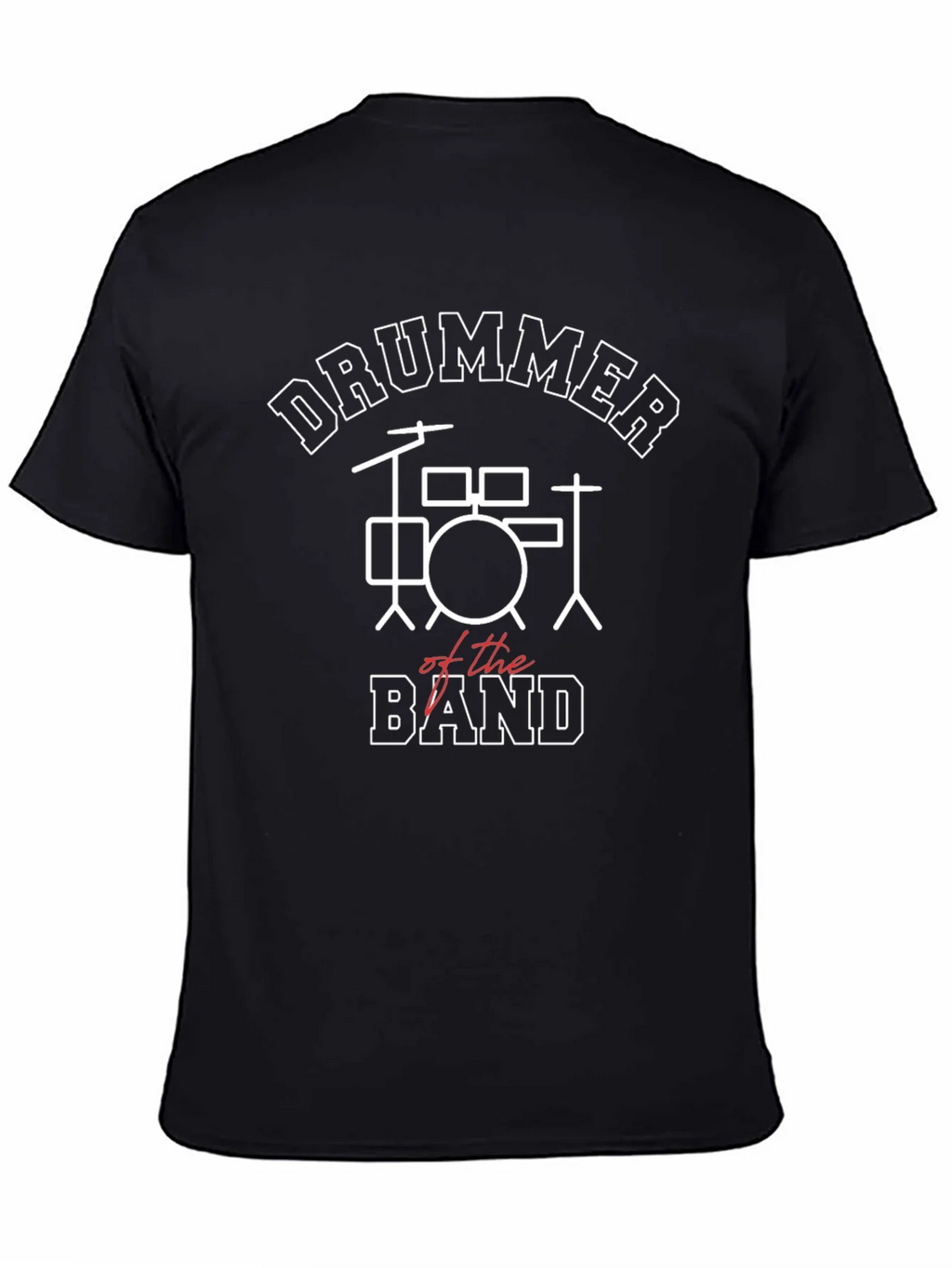 Drummer of the Band Black T-Shirt product image 4