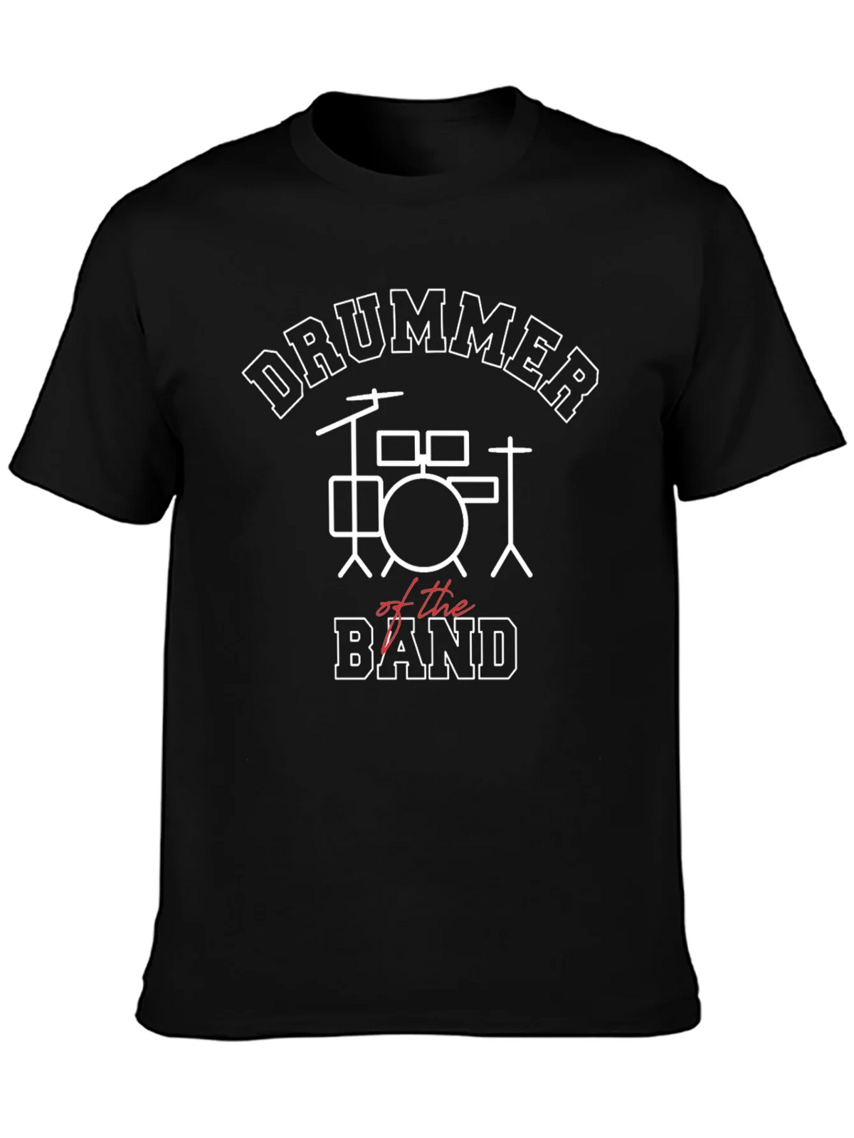 Drummer of the Band Black T-Shirt product image 3