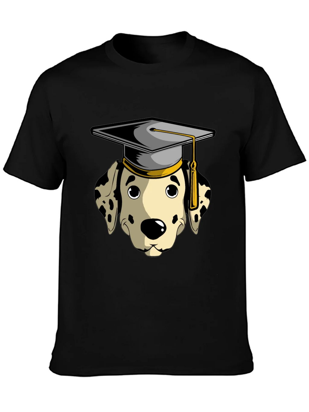 Graduation Dalmatian Graphic Tee - Black product image 3