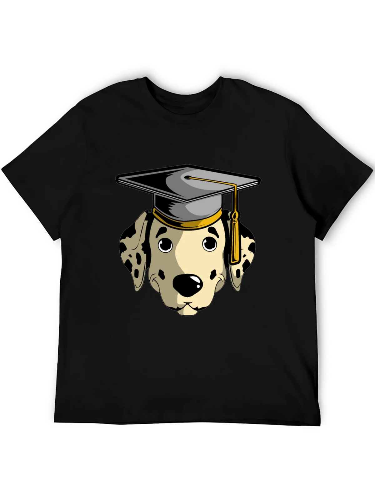 Graduation Dalmatian Graphic Tee - Black product image 5
