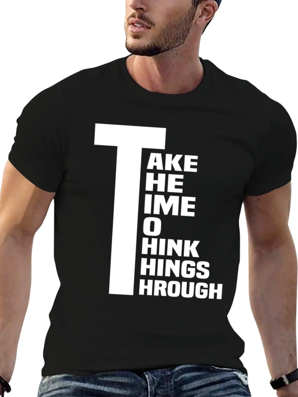 Take Time to Think Things Through Graphic T-Shirt product image 6