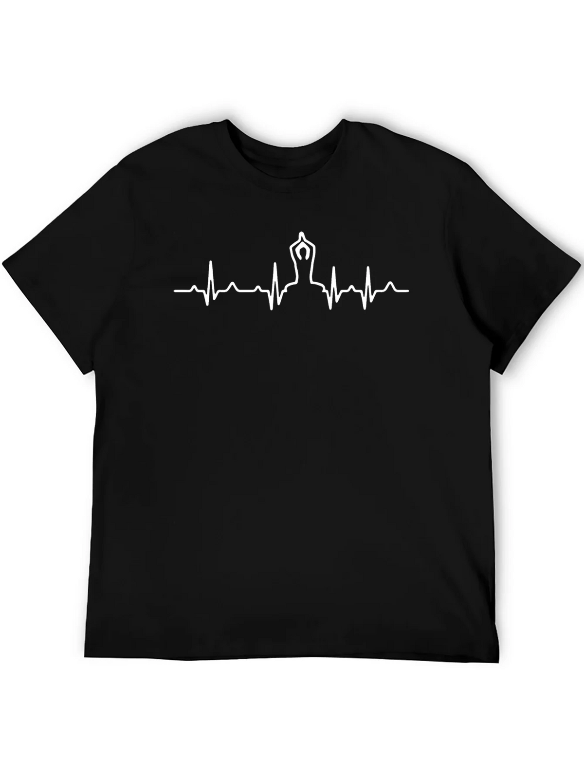 Yoga Heartbeat T-Shirt - Zen Life Line Tee product image 5