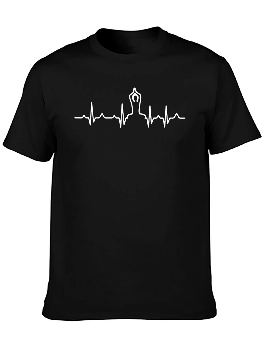 Yoga Heartbeat T-Shirt - Zen Life Line Tee product image 3