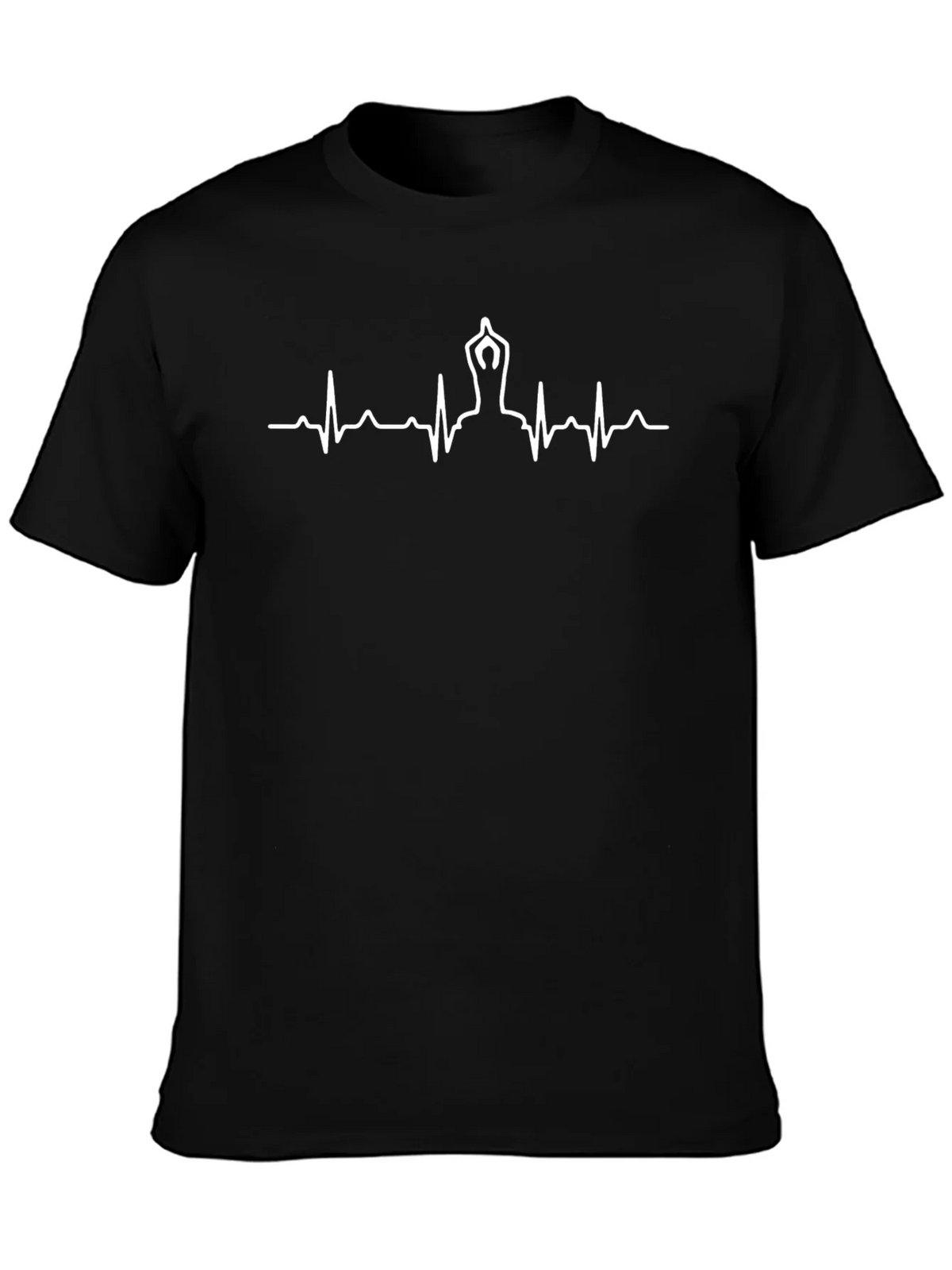 Yoga Heartbeat T-Shirt - Zen Life Line Tee product image 3