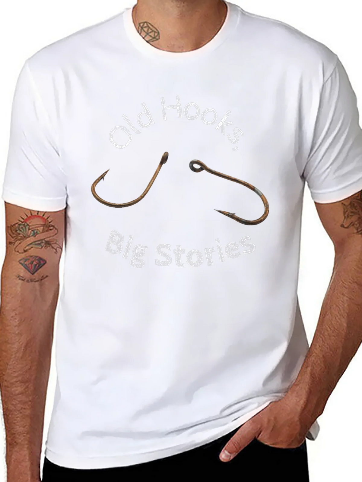 Old Hooks Big Stories Graphic Tee - Black product image 7