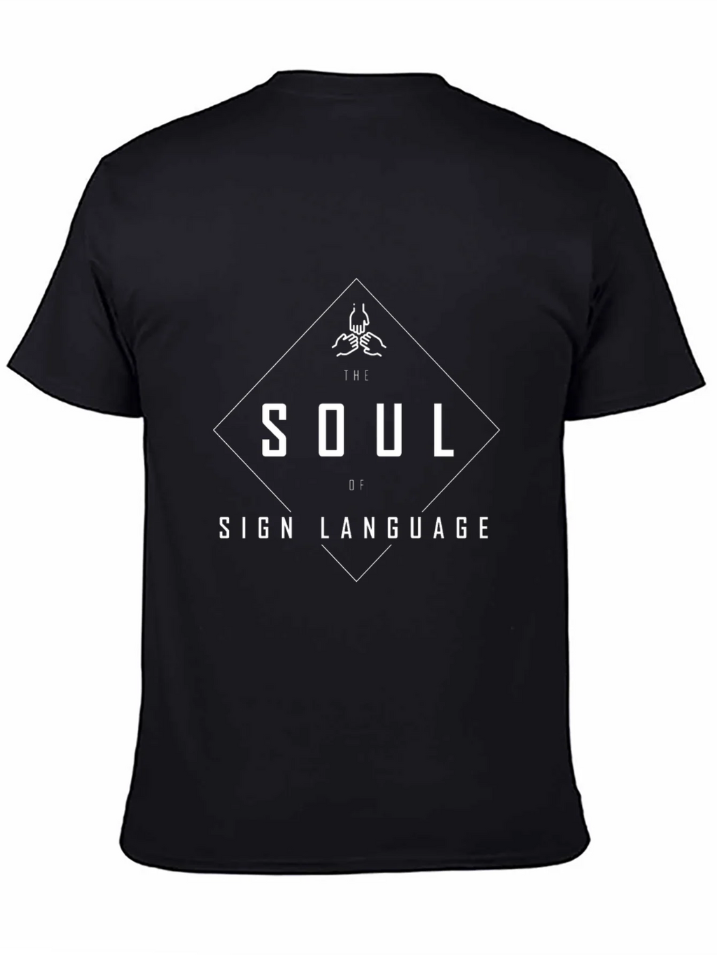 Soul of Sign Language T-Shirt | Black Graphic Tee product image 4