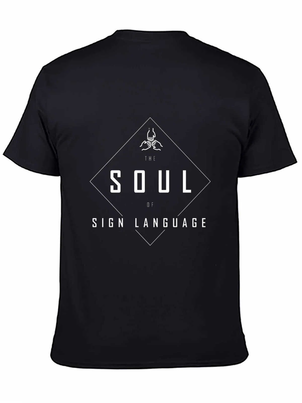Soul of Sign Language T-Shirt | Black Graphic Tee product image 4