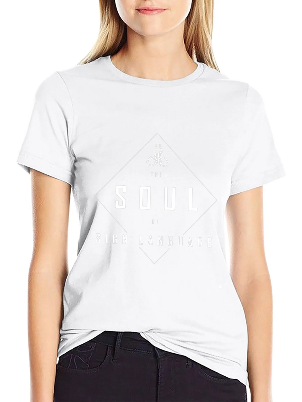 Soul of Sign Language T-Shirt | Black Graphic Tee product image 8