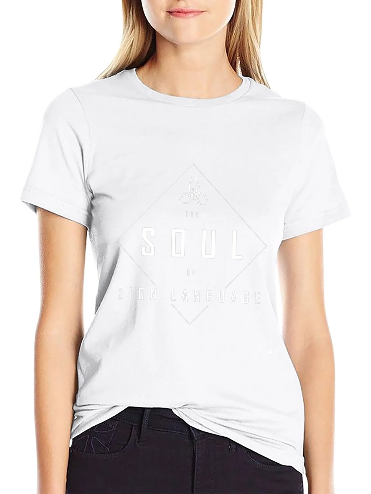 Soul of Sign Language T-Shirt | Black Graphic Tee product image 8