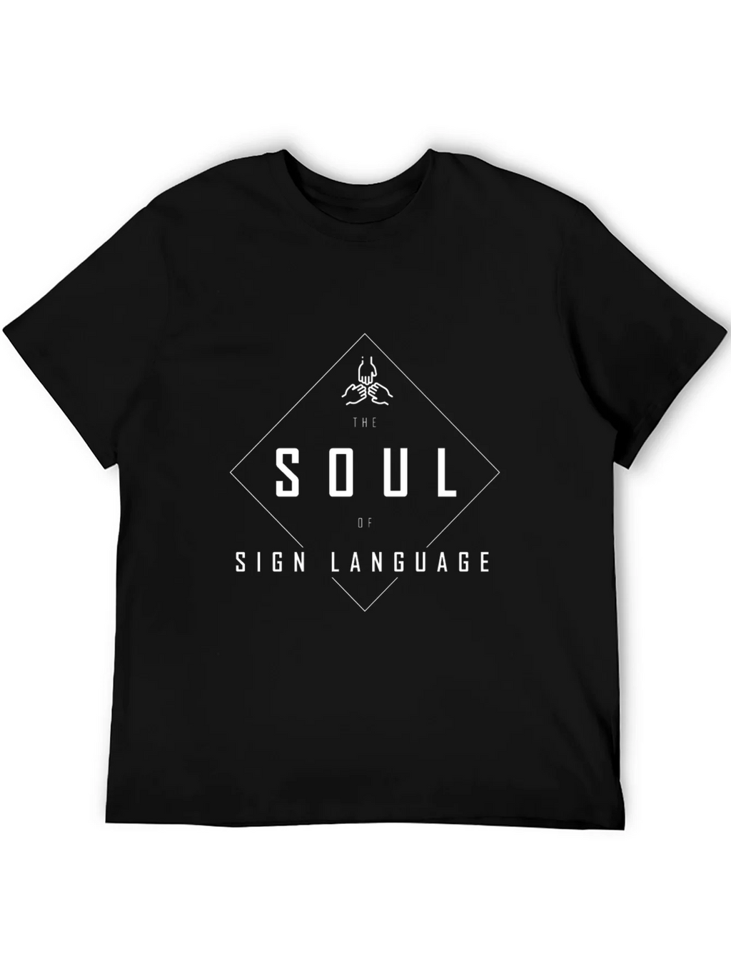 Soul of Sign Language T-Shirt | Black Graphic Tee product image 5