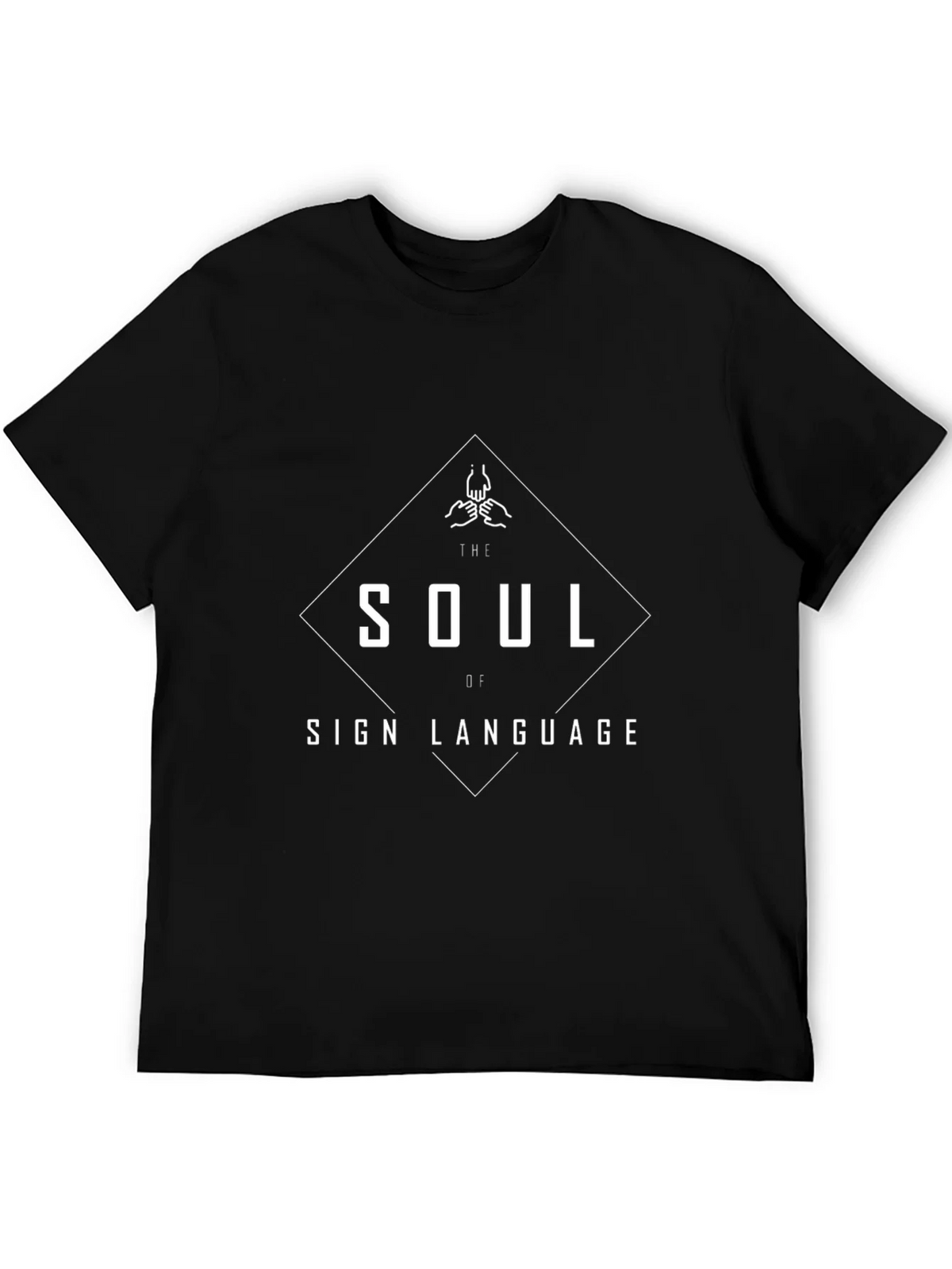 Soul of Sign Language T-Shirt | Black Graphic Tee product image 5