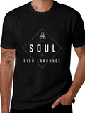 Soul of Sign Language T-Shirt | Black Graphic Tee product image 1